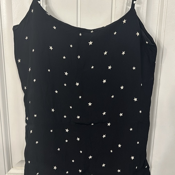 Reformation Lindsay Mini Dress in Satellite Size 0 Black White Stars - Picture 4 of 11